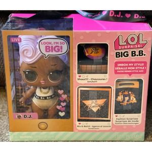 LOL Surprise Big B.B. (Big Baby) D.J. 11" Large Doll, Fashions Set